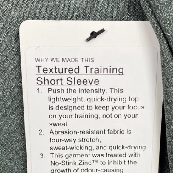 Lululemon medium textured training short sleeve shirt green ventilation active - Picture 6 of 12
